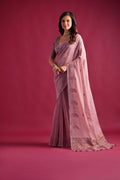 Soft Mul Cotton Saree With Classic Contrast Resham Weaving Pallu