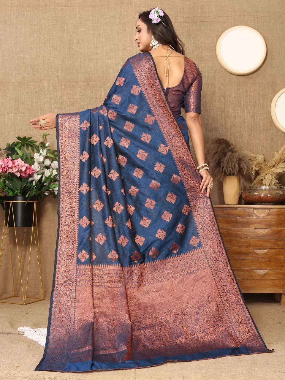 Traditional Katan Silk Saree