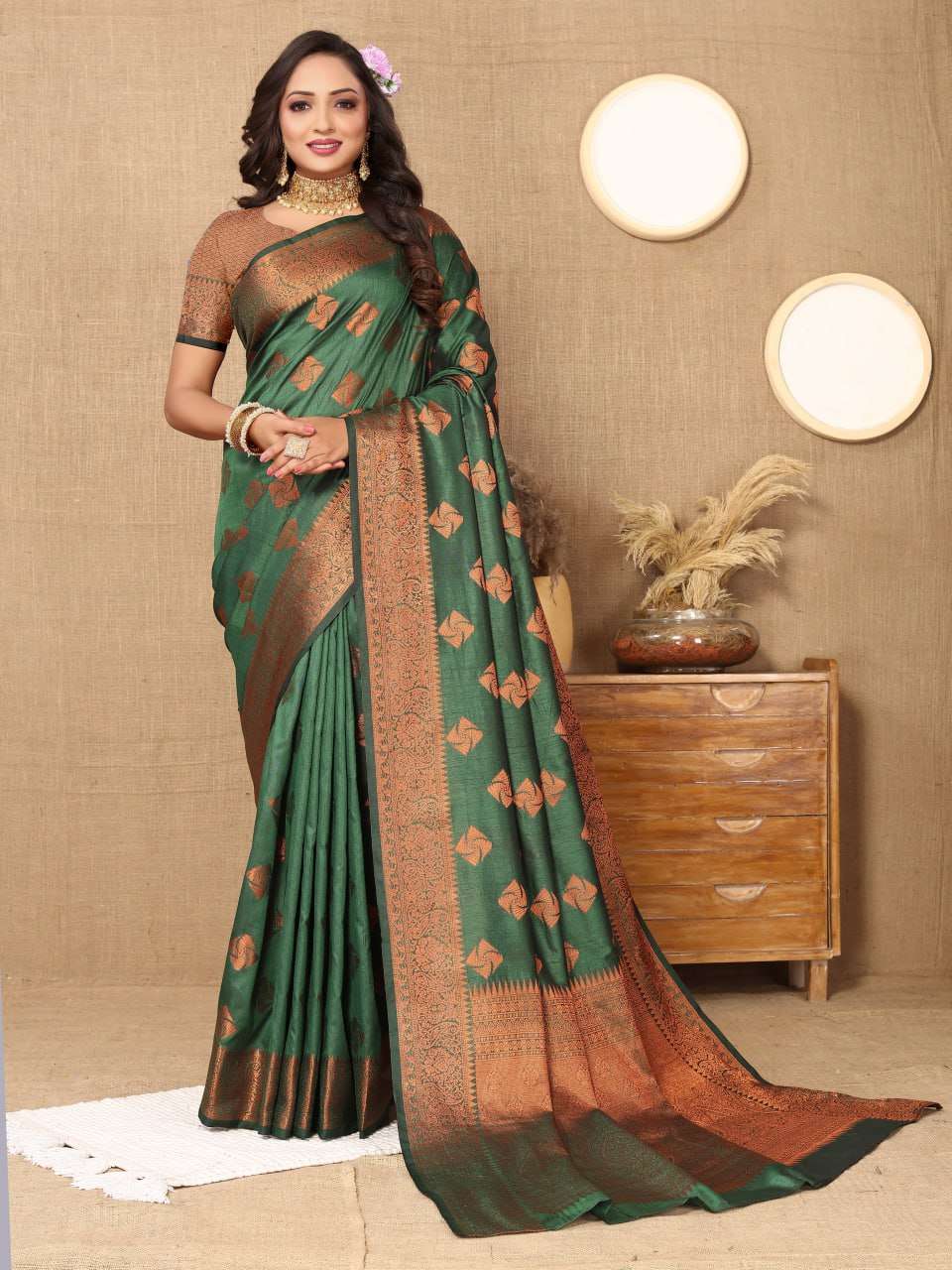 Traditional Katan Silk Saree