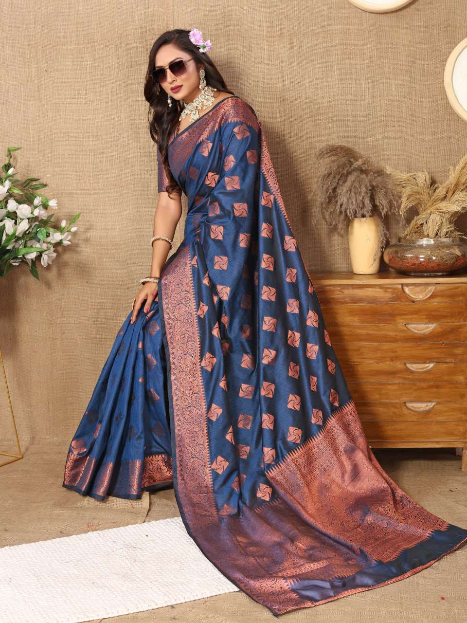 Traditional Katan Silk Saree