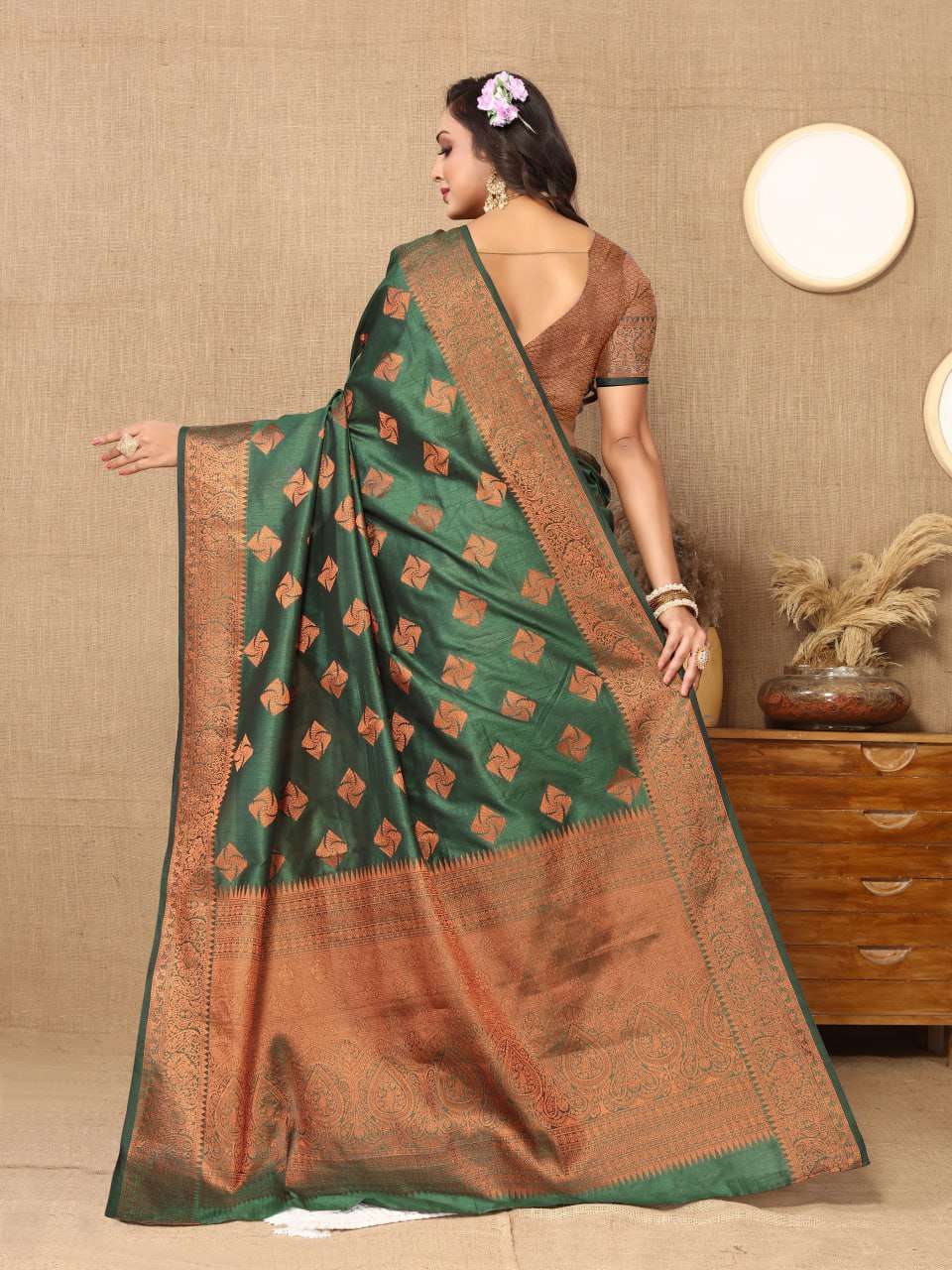Traditional Katan Silk Saree