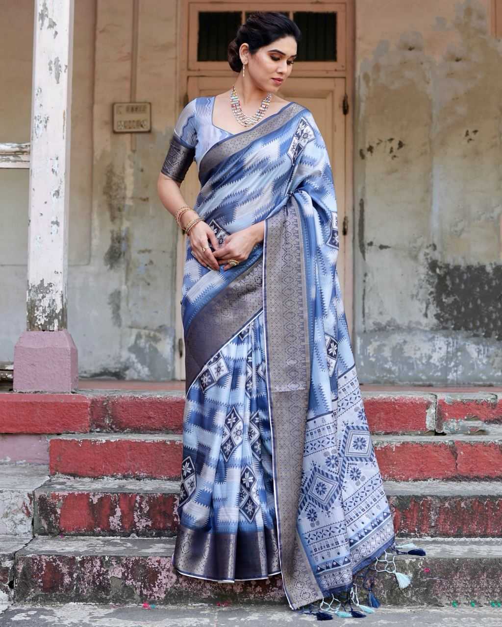 Pure Silk Digital Printed Saree