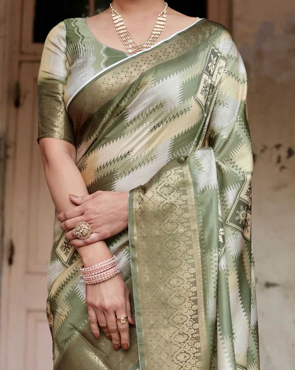 Pure Silk Digital Printed Saree