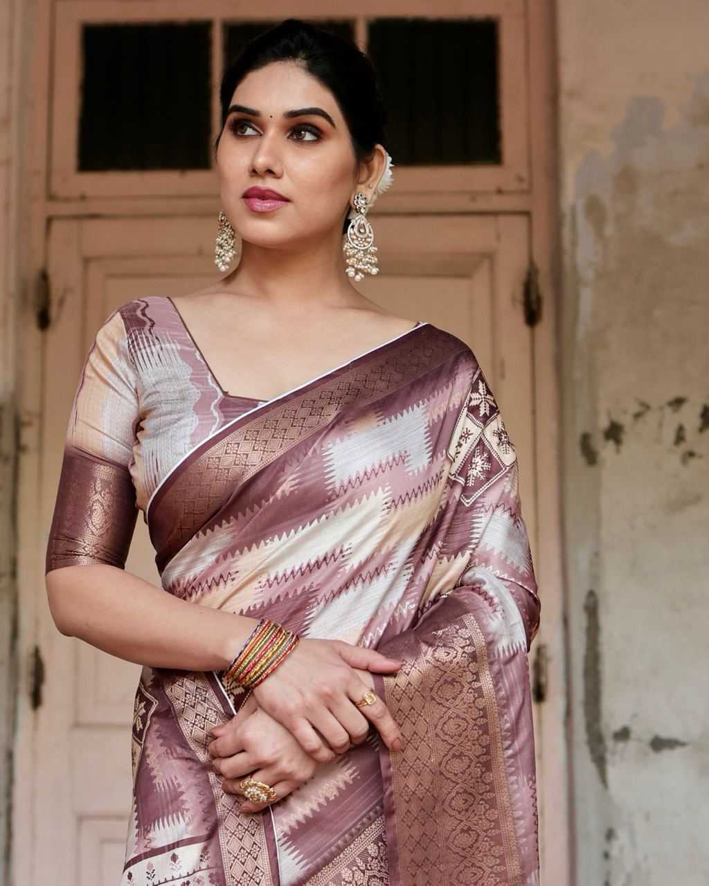 Pure Silk Digital Printed Saree