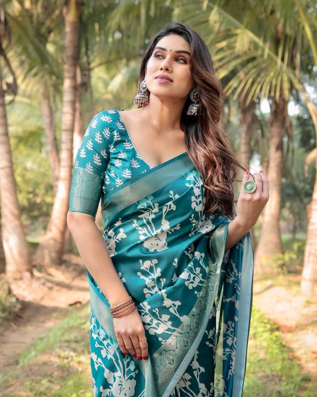 Pure Silk Digital Printed Saree