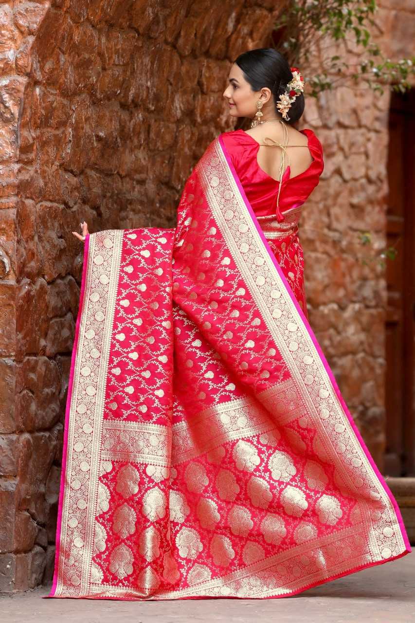 Banarasi Mushro Satin Silk Saree